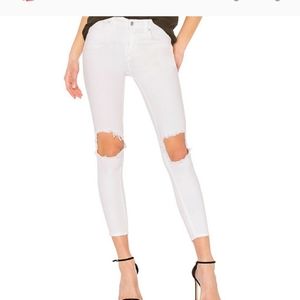 A-7 Busted Trashed knee Jeans Free People sz 32